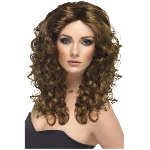 (One Size, Brown) Smiffys Womens/Ladies Glamour Wig (One Size, Brown) Smiffys Womens/Ladies Glamour Wig