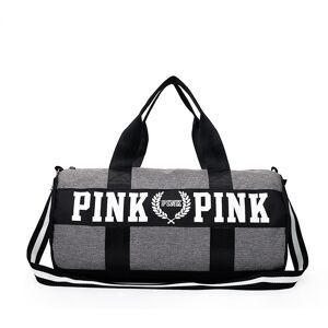 Unbranded (Grey) Canvas Victorias Pinkpink Yoga Duffle Bag School Holiday Gym Travel Unbranded (Grey) Canvas Victorias Pinkpink Yoga Duffle Bag School Holiday Gym Travel