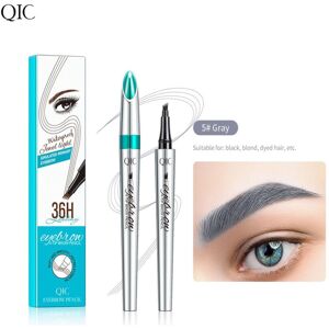 Unbranded (grey) 3D Microblading Eyebrow Pen Waterproof Fork Tip Eyebrow Tattoo Pencil Lon Unbranded (grey) 3D Microblading Eyebrow Pen Waterproof Fork Tip Eyebrow Tattoo Pencil Lon