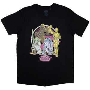 (L, Black) Star Wars Unisex Adult Heroes Neon T-Shirt (L, Black) Star Wars Unisex Adult Heroes Neon T-Shirt