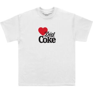 Coca Cola (XL, White) Coca-Cola Unisex Adult Heart Diet Coke T-Shirt Coca Cola (XL, White) Coca-Cola Unisex Adult Heart Diet Coke T-Shirt