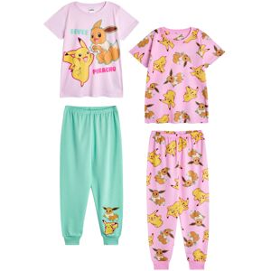 Pokémon (7-8 Years, Pink/Blue) Pokemon Girls Pikachu & Eevee Long Pyjama Set (Pack of 2) Pokémon (7-8 Years, Pink/Blue) Pokemon Girls Pikachu & Eevee Long Pyjama Set (Pack of 2)