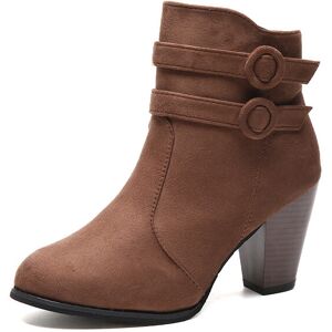 Unbranded (Brown, EU37=Foot Length23.5cm) New Fashion 2018 Womens Ankle Boots Tailored 3" Unbranded (Brown, EU37=Foot Length23.5cm) New Fashion 2018 Womens Ankle Boots Tailored 3"