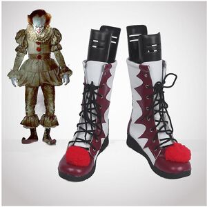 Unbranded (45) Stephen King's It Pennywise Shoes Mask Cosplay Scary Clown Boots Men Custom Unbranded (45) Stephen King's It Pennywise Shoes Mask Cosplay Scary Clown Boots Men Custom