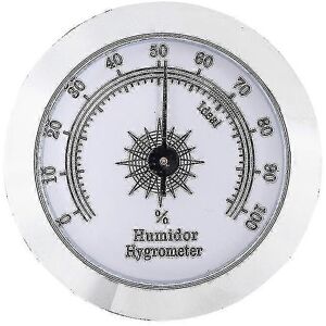 Unbranded (Sliver) 5cm Metal Hygrometer Adjustable Calibration Pointer Hygrometer Unbranded (Sliver) 5cm Metal Hygrometer Adjustable Calibration Pointer Hygrometer