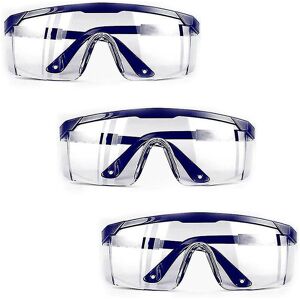 Unbranded Anti-fog safety glasses, 3 PCS, blue frame, UV protection for children and adult Unbranded Anti-fog safety glasses, 3 PCS, blue frame, UV protection for children and adult