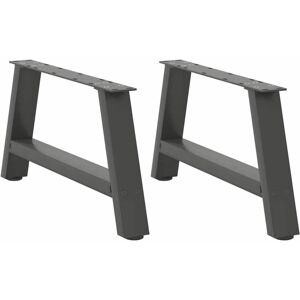 (anthracite, 60 x (30-31) cm) vidaXL Coffee Table Legs A-Shaped Desk Legs Metal (anthracite, 60 x (30-31) cm) vidaXL Coffee Table Legs A-Shaped Desk Legs Metal