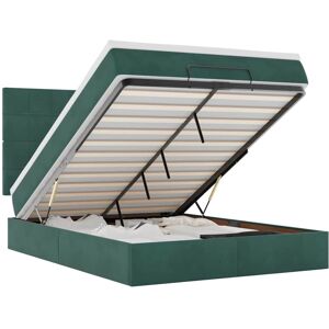 (dark green, 140 x 200 cm) vidaXL Ottoman Bed Frame with Mattresses Bed Base Mat (dark green, 140 x 200 cm) vidaXL Ottoman Bed Frame with Mattresses Bed Base Mat