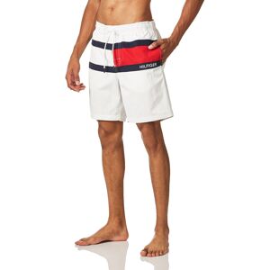Tommy Hilfiger mens 7"""" Swim Trunks White Large US Tommy Hilfiger mens 7"""" Swim Trunks White Large US