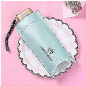 Kikidex (light green, One size) Mini Sun Umbrella Anti Uv 6 Folding Parasol Portable Lig Kikidex (light green, One size) Mini Sun Umbrella Anti Uv 6 Folding Parasol Portable Lig
