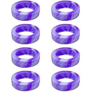 Unbranded (Dark purple) 8pcs Silicone Luggage Wheel Cover, Luggage Compartment Wheel Prote Unbranded (Dark purple) 8pcs Silicone Luggage Wheel Cover, Luggage Compartment Wheel Prote
