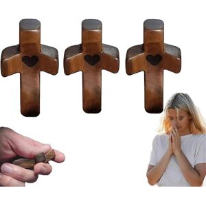 Unbranded (3Pcs) Emotional Support Cross My Heart Encouragement Gift, Pocket Cross My Hear Unbranded (3Pcs) Emotional Support Cross My Heart Encouragement Gift, Pocket Cross My Hear