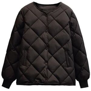 Unbranded (black, XXL) Women Winter Down Coat Rhombus Texture Stitching Thick Padded Pocke Unbranded (black, XXL) Women Winter Down Coat Rhombus Texture Stitching Thick Padded Pocke