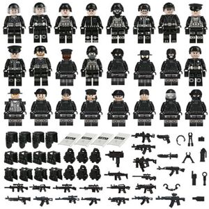 Nuoxin (C) Military Soldiers Black SWAT Jeeps Minifigures Toys Nuoxin (C) Military Soldiers Black SWAT Jeeps Minifigures Toys