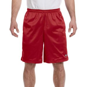Champion Men's Long Mesh Short With Pockets Scarlet XX-Large Champion Men's Long Mesh Short With Pockets Scarlet XX-Large