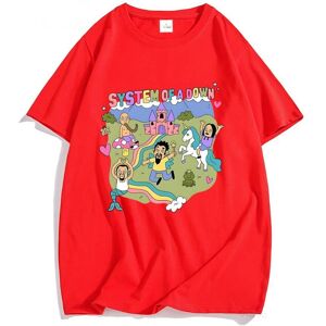 Unbranded (red, XS) System of A Down Band T-shirt 100% Cotton High Quality Soft Tee-shirt Unbranded (red, XS) System of A Down Band T-shirt 100% Cotton High Quality Soft Tee-shirt