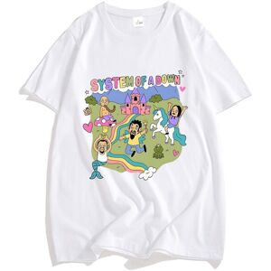 Unbranded (white, L) System of A Down Band T-shirt 100% Cotton High Quality Soft Tee-shirt Unbranded (white, L) System of A Down Band T-shirt 100% Cotton High Quality Soft Tee-shirt