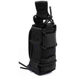 Unbranded (Black) Open Top Single Mag Pouch,tactical Flashlight Holder Tactical Molle Maga Unbranded (Black) Open Top Single Mag Pouch,tactical Flashlight Holder Tactical Molle Maga