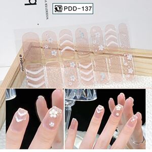Unbranded (as the picture, PDD-137) 60 Styles Semi Cured Gel Nail Stickers with Fresh Flow Unbranded (as the picture, PDD-137) 60 Styles Semi Cured Gel Nail Stickers with Fresh Flow