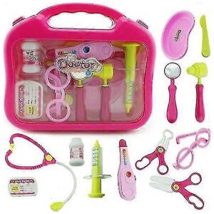 Unbranded (Pink No Led) Children Medical Pretend Doctor Kit Play Toy Set&case Doctor Nurse Unbranded (Pink No Led) Children Medical Pretend Doctor Kit Play Toy Set&case Doctor Nurse