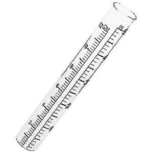 Unbranded 12cm Glass Flat-bottomed Rain Gauge Meter Test Tube with Scale Unbranded 12cm Glass Flat-bottomed Rain Gauge Meter Test Tube with Scale