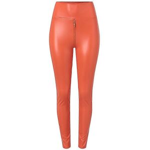 Unbranded (M, Orange) Womens Faux Leather Leggings High Waisted Leather Slim Trousers Stre Unbranded (M, Orange) Womens Faux Leather Leggings High Waisted Leather Slim Trousers Stre