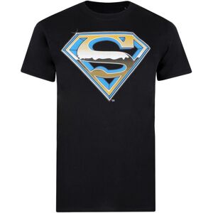 (XL, Black) Superman Mens Chrome Logo T-Shirt (XL, Black) Superman Mens Chrome Logo T-Shirt