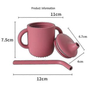 Unbranded Water Bottle Baby Training Cup Sippy Cup with Straw Spill Proof Non-slip Handle Unbranded Water Bottle Baby Training Cup Sippy Cup with Straw Spill Proof Non-slip Handle