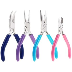 Unbranded 4 Pcs Jewelry Making Tools Kit Jewelry Pliers with Needle Nose Pliers for Crafts Unbranded 4 Pcs Jewelry Making Tools Kit Jewelry Pliers with Needle Nose Pliers for Crafts