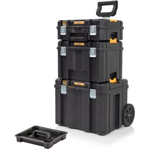 Dewalt TStak 2.0 3 PC Tower Tool Storage Boxes Shallow + Deep Box + Trolley Tote Dewalt TStak 2.0 3 PC Tower Tool Storage Boxes Shallow + Deep Box + Trolley Tote