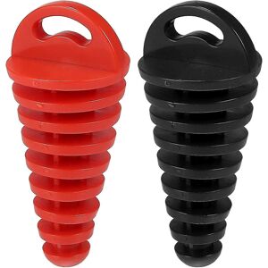 Unbranded Motorcycle Exhaust Pipe Plug 15-38mm Universal Rubber Black Red2pcs Unbranded Motorcycle Exhaust Pipe Plug 15-38mm Universal Rubber Black Red2pcs