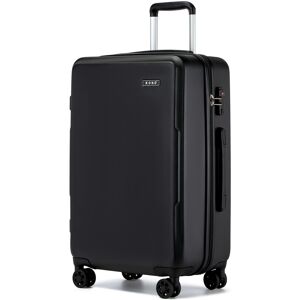 KONO (Black, 24 inch) 20/24/28 Minimalist Hard Shell ABS+PC Luggage Set With TSA Lock KONO (Black, 24 inch) 20/24/28 Minimalist Hard Shell ABS+PC Luggage Set With TSA Lock