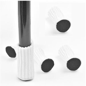 Unbranded (White) 4 Pcs Chair Socks High Elastic Floor Protectors Non Slip Chair Leg Feet Unbranded (White) 4 Pcs Chair Socks High Elastic Floor Protectors Non Slip Chair Leg Feet