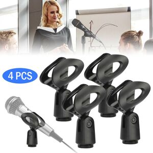 Unbranded 4-Pack Universal Microphone Mount Mic Clip Holder for Mic Stand and Microphone Unbranded 4-Pack Universal Microphone Mount Mic Clip Holder for Mic Stand and Microphone