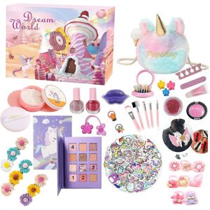 Umnuou Xmas Advent Calendar - 24 Grid Makeup And Unicorn Bag Set , Christmas Toys For T Umnuou Xmas Advent Calendar - 24 Grid Makeup And Unicorn Bag Set , Christmas Toys For T