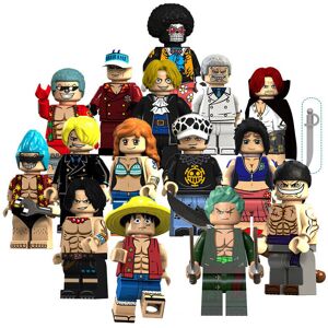 Umnuou New 15Pcs One Piece Action Figure Building Block Toys For Kids Umnuou New 15Pcs One Piece Action Figure Building Block Toys For Kids