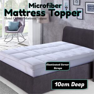 CHILIMILII (Small Double) Mattress Toppers Microfiber 10cm/4inch Hotel Quality Box Stitch A CHILIMILII (Small Double) Mattress Toppers Microfiber 10cm/4inch Hotel Quality Box Stitch A