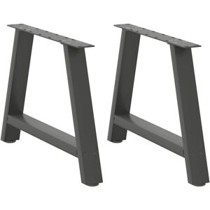 (anthracite, 60 x (42-43) cm) vidaXL Coffee Table Legs A-Shaped Desk Legs Metal (anthracite, 60 x (42-43) cm) vidaXL Coffee Table Legs A-Shaped Desk Legs Metal