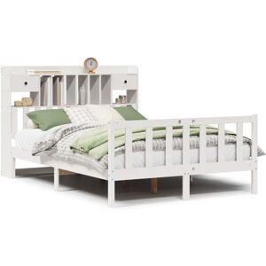 (white, 140 x 190 cm) vidaXL Bookcase Bed without Mattress Bed White 120x200 cm (white, 140 x 190 cm) vidaXL Bookcase Bed without Mattress Bed White 120x200 cm