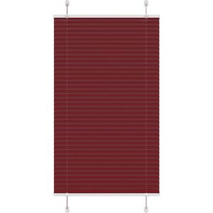 vidaXL Pleated Blind 80x100cm Polyester Bordeaux - Window Blind vidaXL Pleated Blind 80x100cm Polyester Bordeaux - Window Blind