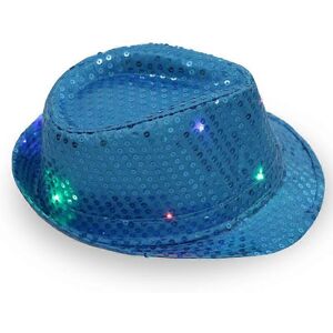Unbranded (cyan blue) Adult 9 -color LED lamp sequins Performance Jazz cap (golden) 1 piec Unbranded (cyan blue) Adult 9 -color LED lamp sequins Performance Jazz cap (golden) 1 piec