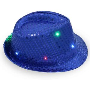 Unbranded (blue) Adult 9 -color LED lamp sequins Performance Jazz cap (golden) 1 pieces (D Unbranded (blue) Adult 9 -color LED lamp sequins Performance Jazz cap (golden) 1 pieces (D