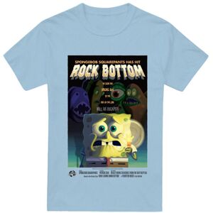 (S, Light Blue) SpongeBob SquarePants Mens Rock Bottom T-Shirt (S, Light Blue) SpongeBob SquarePants Mens Rock Bottom T-Shirt