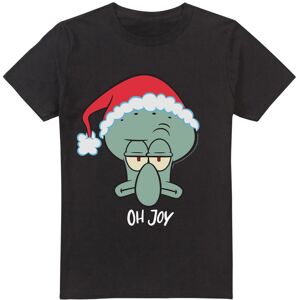 (XL, Black) SpongeBob SquarePants Mens Joy Squidward Christmas T-Shirt (XL, Black) SpongeBob SquarePants Mens Joy Squidward Christmas T-Shirt