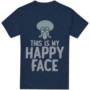 (XL, Navy) SpongeBob SquarePants Mens Happy Face T-Shirt (XL, Navy) SpongeBob SquarePants Mens Happy Face T-Shirt