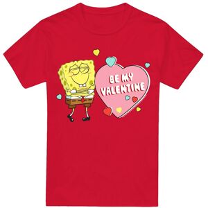 (L, Red) SpongeBob SquarePants Mens Be My Valentine T-Shirt (L, Red) SpongeBob SquarePants Mens Be My Valentine T-Shirt