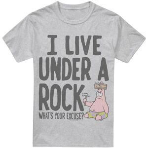 (S, Sport Heather) SpongeBob SquarePants Mens Under A Rock T-Shirt (S, Sport Heather) SpongeBob SquarePants Mens Under A Rock T-Shirt
