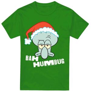 (L, Kelly Green) SpongeBob SquarePants Mens Bah Humbug Squidward Christmas T-Shi (L, Kelly Green) SpongeBob SquarePants Mens Bah Humbug Squidward Christmas T-Shi
