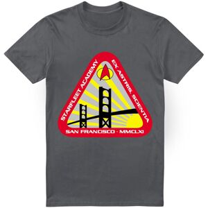 (S, Charcoal) Star Trek Mens Starfleet Academy T-Shirt (S, Charcoal) Star Trek Mens Starfleet Academy T-Shirt