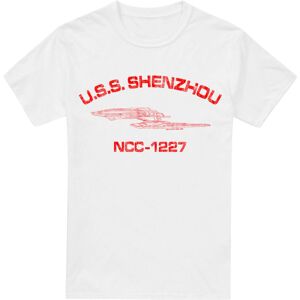 (5XL, White) Star Trek Mens Shenzhou Athletic T-Shirt (5XL, White) Star Trek Mens Shenzhou Athletic T-Shirt